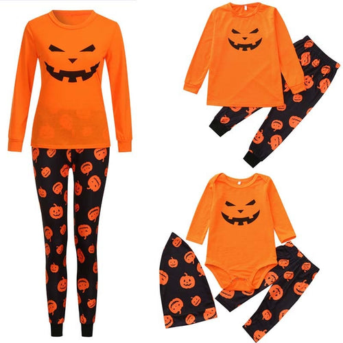 Halloween Pumpkin Clothing Set