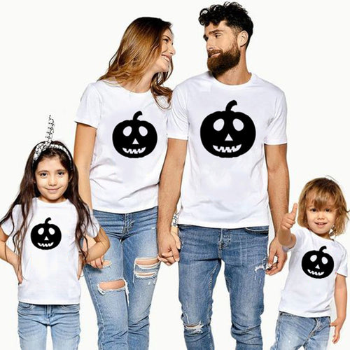 Pumpkin Face Family Matching Halloween Clothes T Shirt