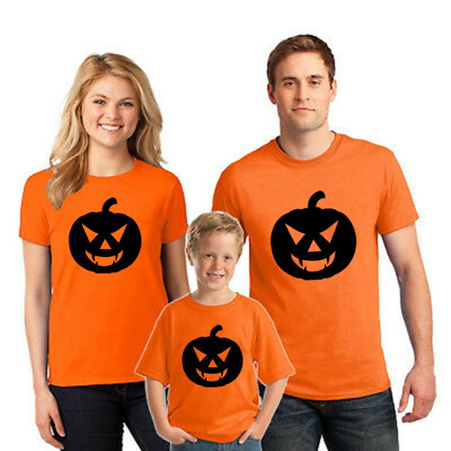 Pumpkin Face Family Matching Halloween Clothes
